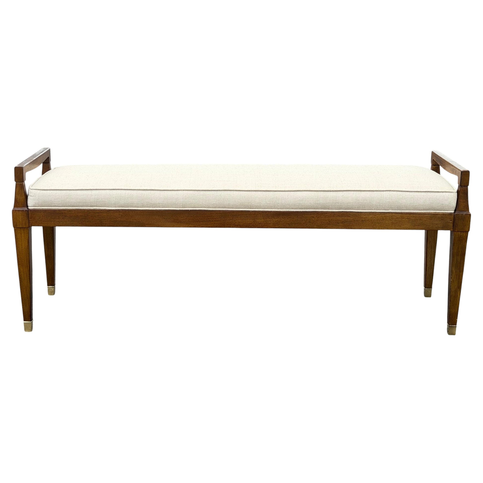 Frisman Vintage Upholstered Bench By Henredon Ca' 1950's