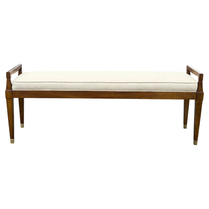 Frisman Vintage Upholstered Bench By Henredon Ca' 1950's