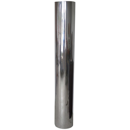 Unusual Polished Aluminum Tubular Floor Lamp