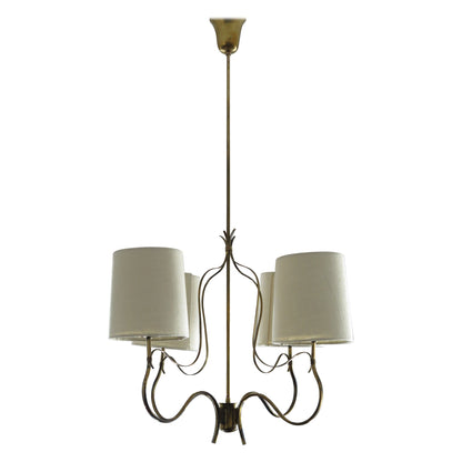 Elegant Paavo Tynell Four Arm Chandelier 9001/4 Taito