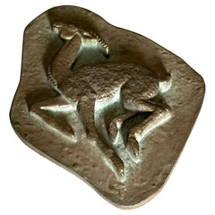 Unique Bronze Sculptural Wall Relief Plaque, 1950s, Sweden