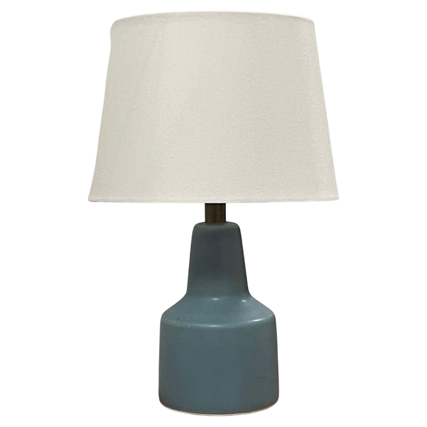 Lotte and Gunnar Bostlund Table Lamp in Robin’s Egg Blue Ceramic