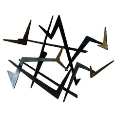 Unusual Brutalist Steel Sculpture