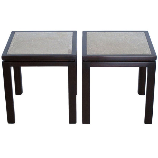 A Pair Of Harvey Probber Enamel Tables