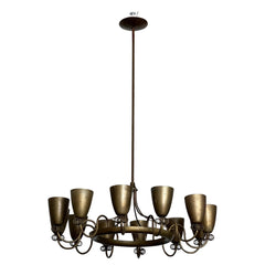 An Elegant Twelve Arm Chandelier By Lightolier