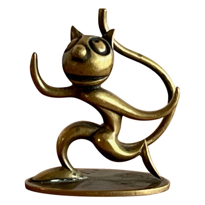 WHW Hagenauer Art Deco Bronze Felix The Cat Austria Miniature Figurine