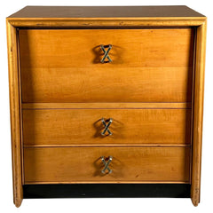 Paul Frankl Classic Nightstand with X Handles