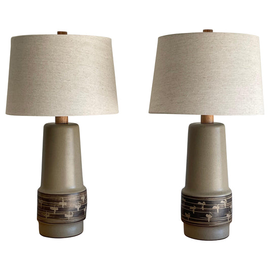 Jane and Gordon Martz Pair of Ceramic Table Lamps