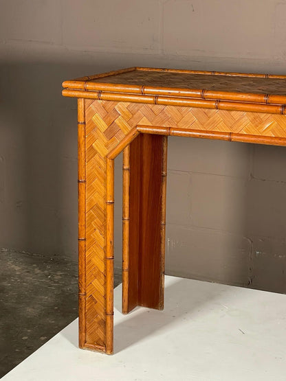 Unusual Bamboo Console Table