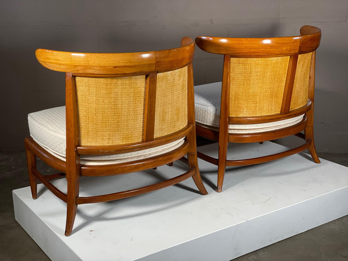 Pair of Tomlinson "Sophisticate" Slipper Chairs