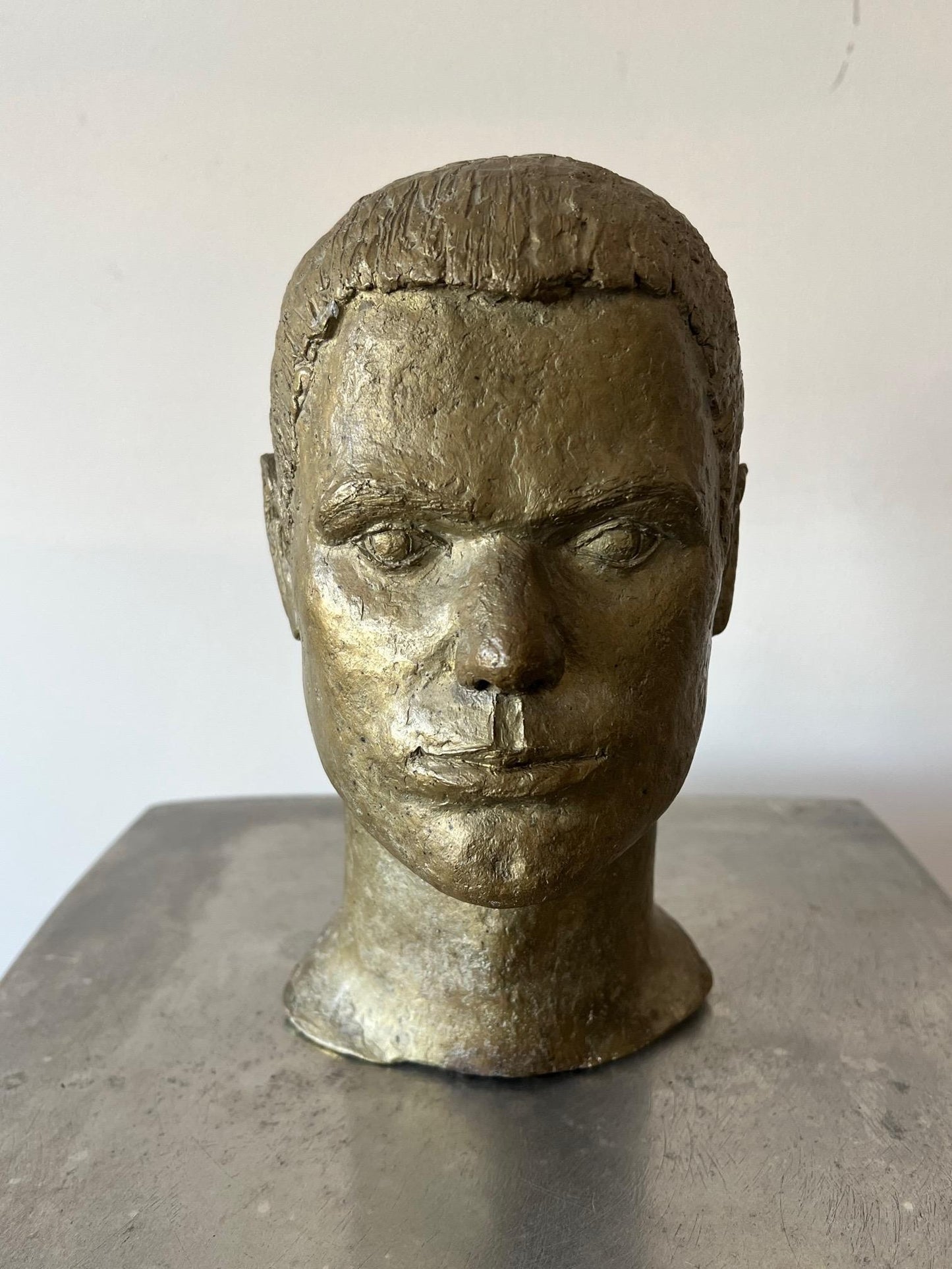 Bronze Male Bust by Anne Van Kleeck, circa 1960s