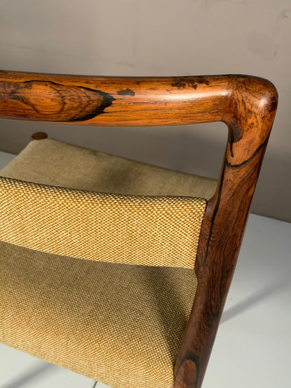 Set of Four Dining Chairs by Kai Kristiansen in Brazilian Rosewood