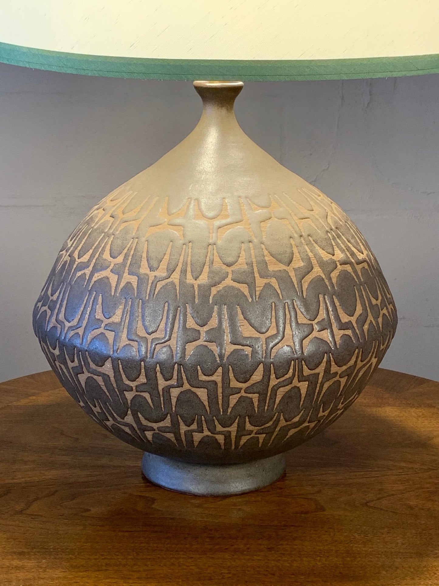 Monumental Clyde Burt Ceramic Lamp