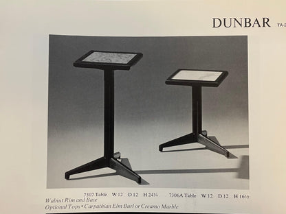 Edward Wormley for Dunbar Rare Janus Drink Table with Burl Top