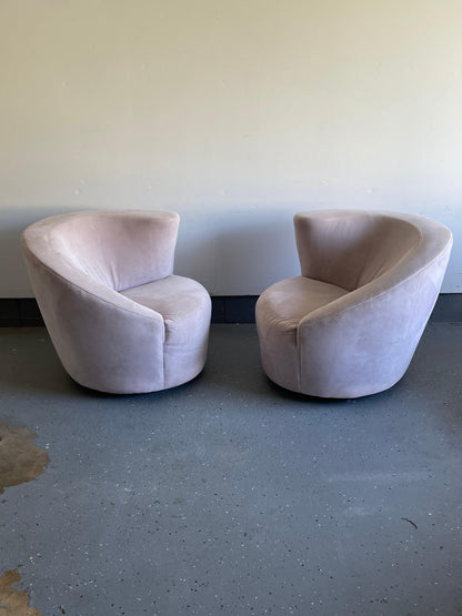 Corkscrew or Nautilus Swivel Chairs