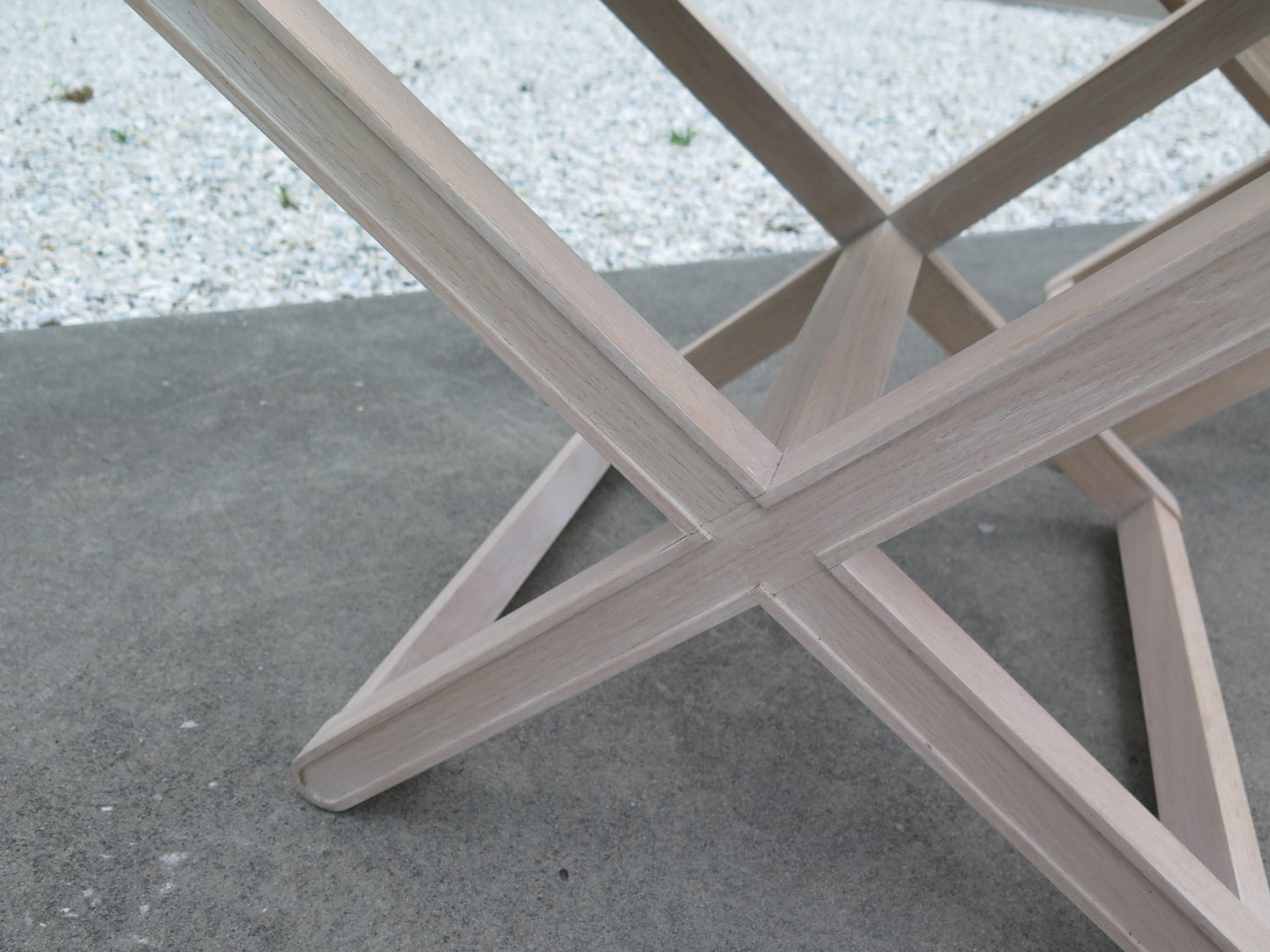 Oak Stools with Stitched Leather Tops