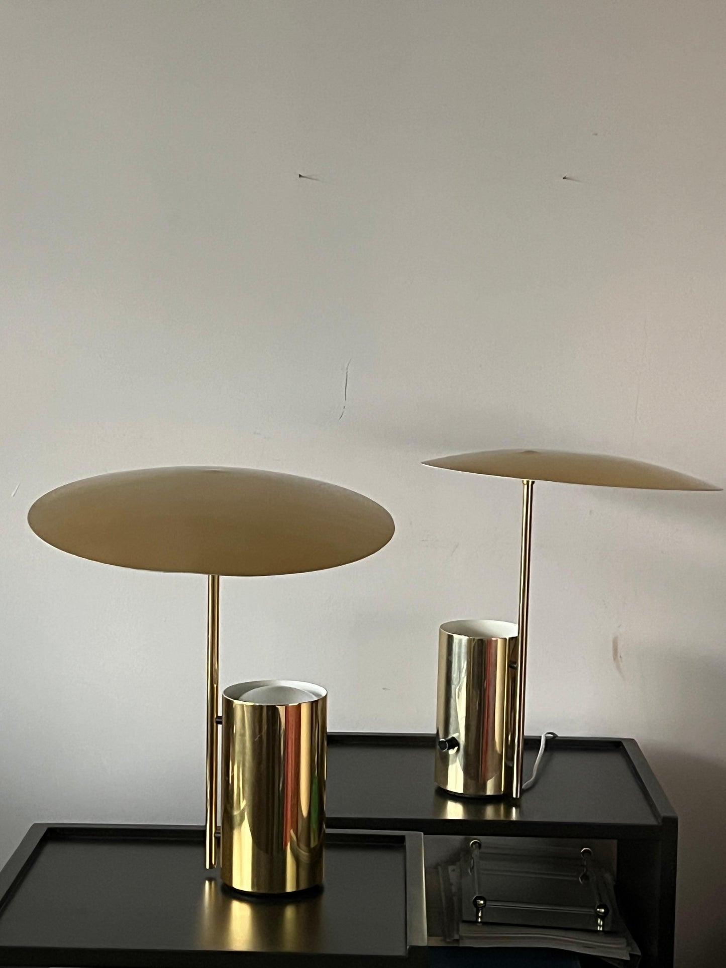 A Pair Of George Nelson Half Lamps for Koch Lowy