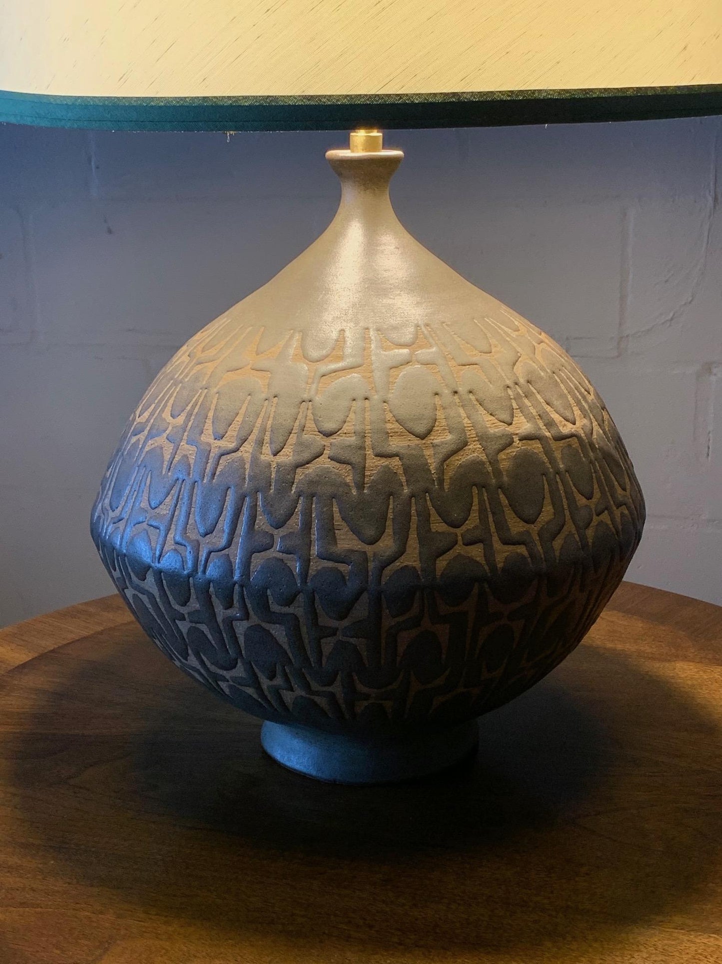 Monumental Clyde Burt Ceramic Lamp