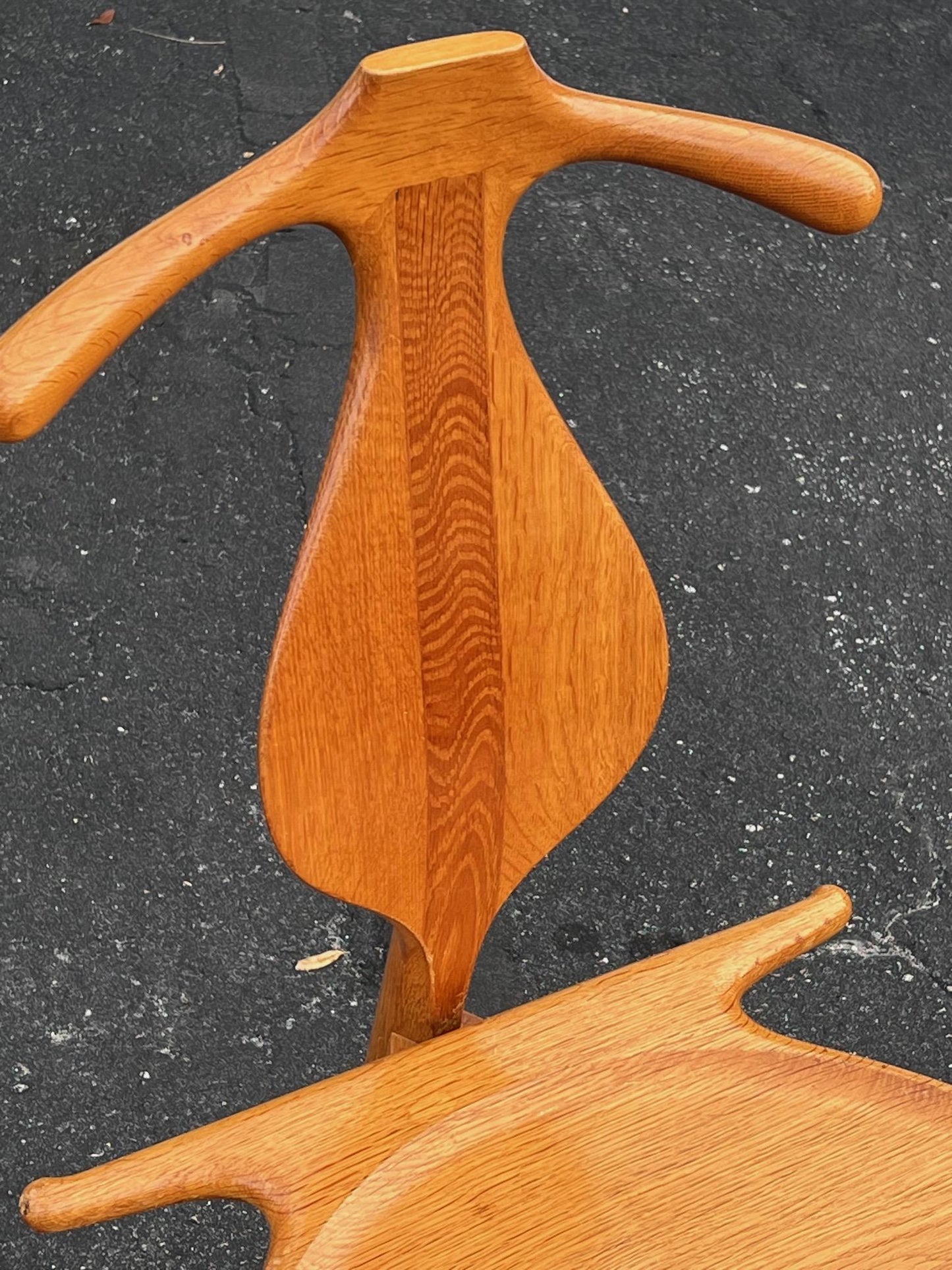 A Vintage Hans Wegner Oak Valet Chair By Johannes Hansen