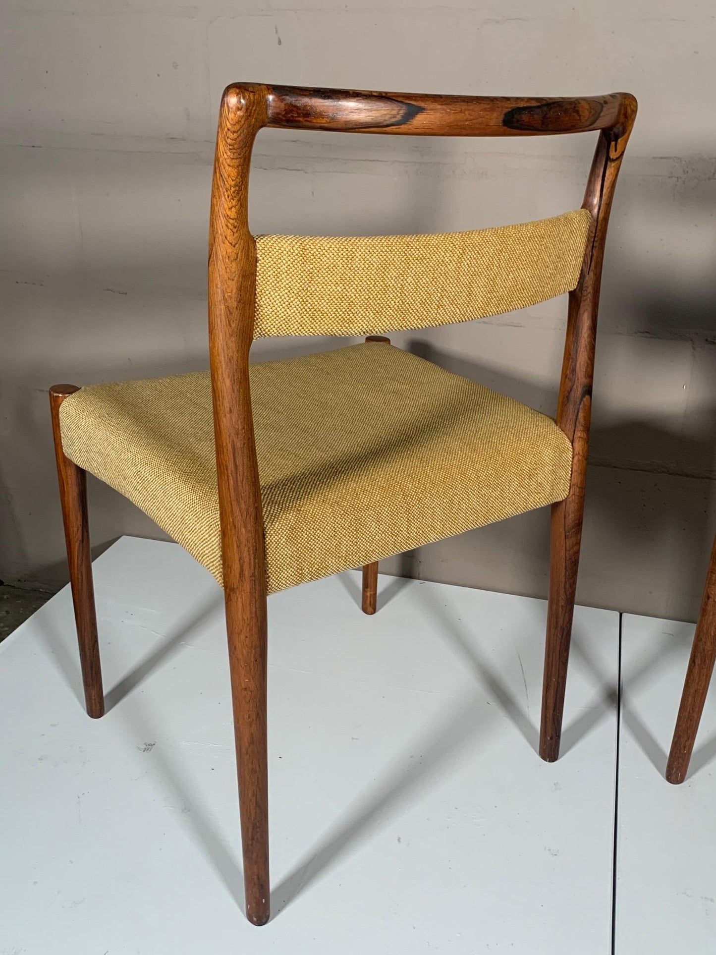 Set of Four Dining Chairs by Kai Kristiansen in Brazilian Rosewood