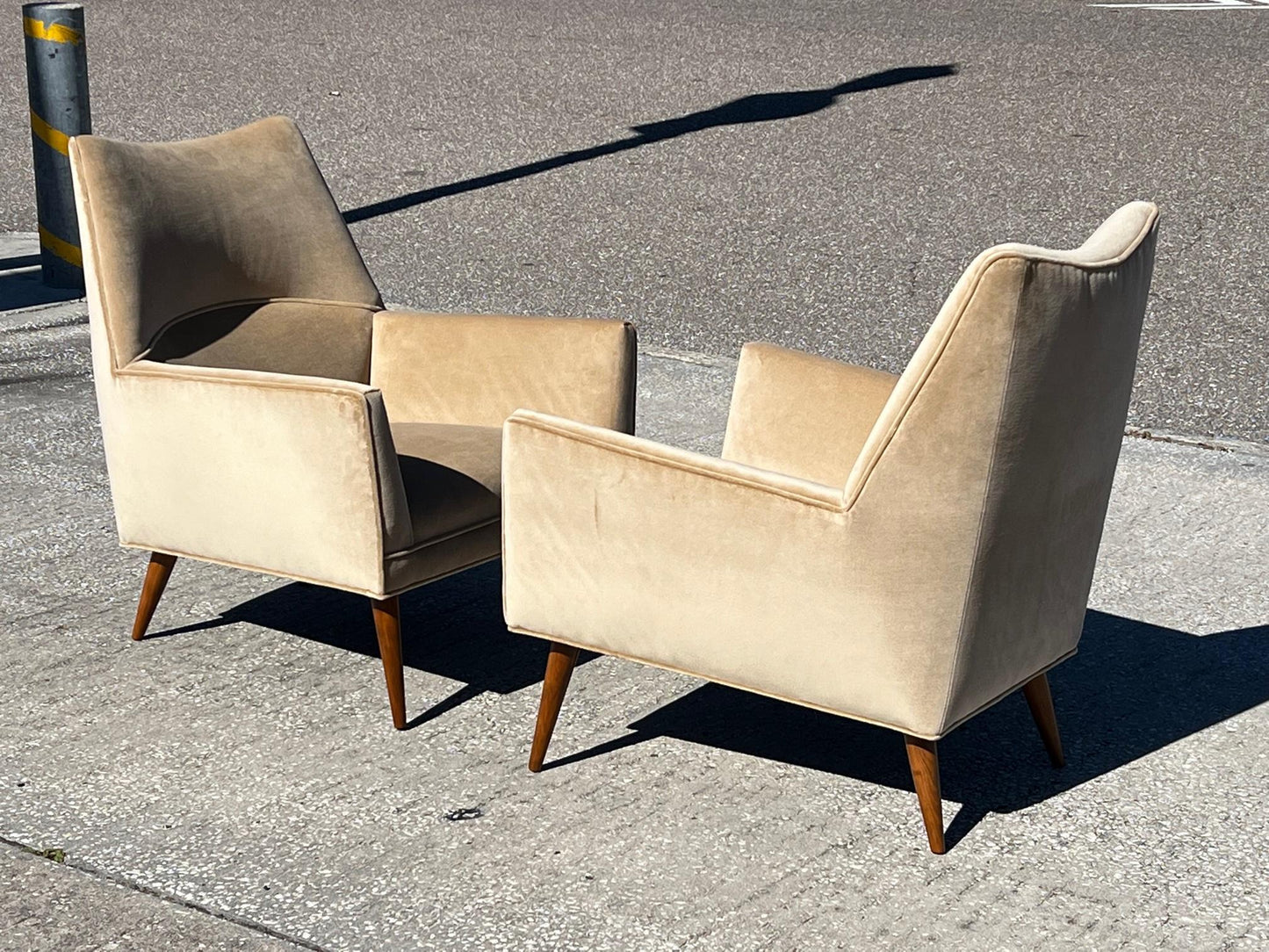 Pair of Paul McCobb "Squirm" Lounge Chairs