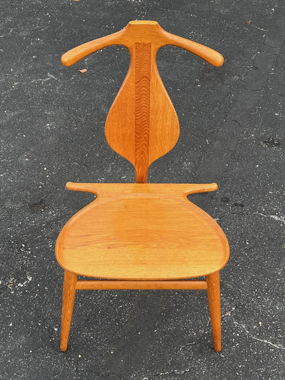 A Vintage Hans Wegner Oak Valet Chair By Johannes Hansen