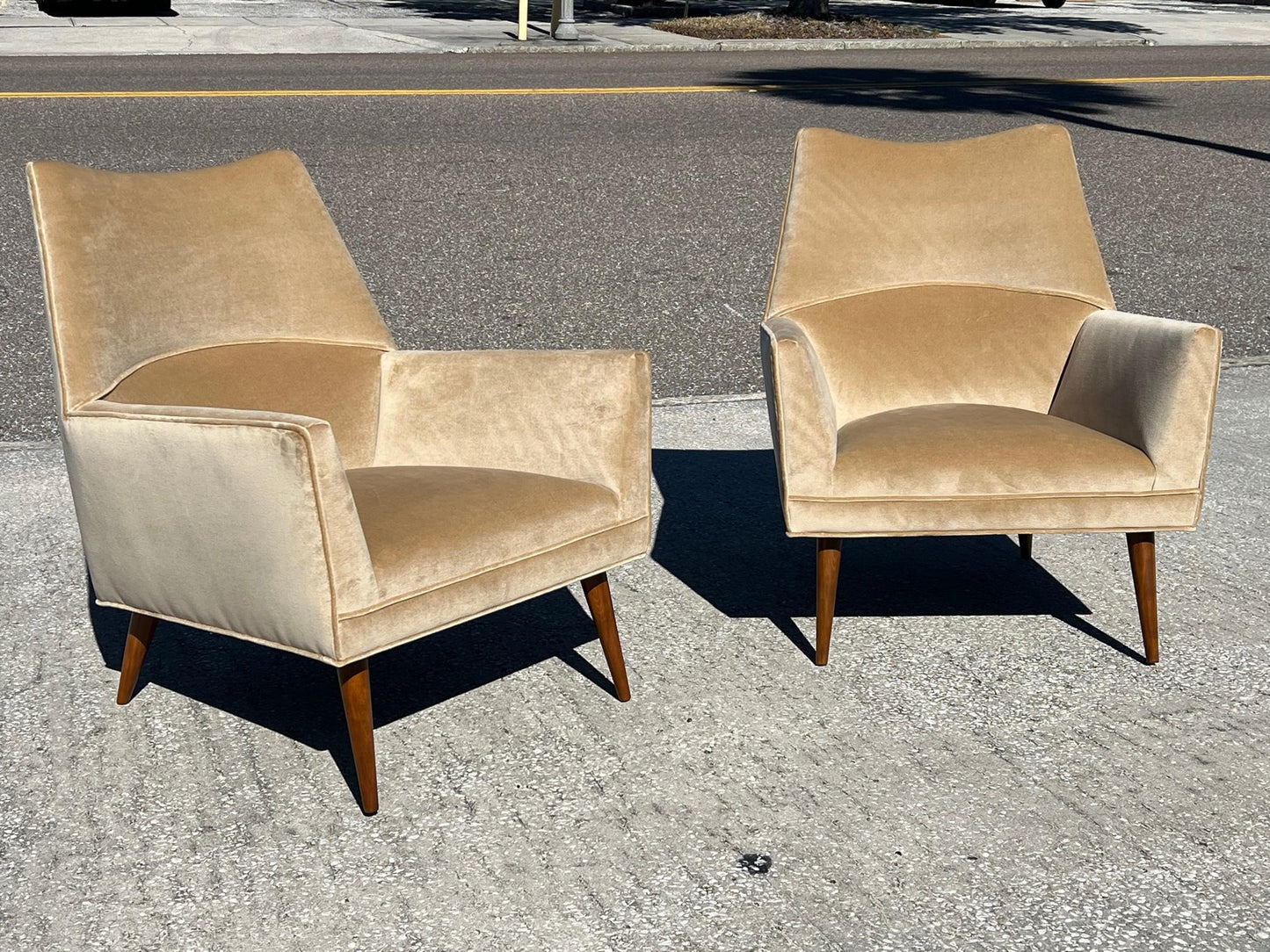 Pair of Paul McCobb "Squirm" Lounge Chairs