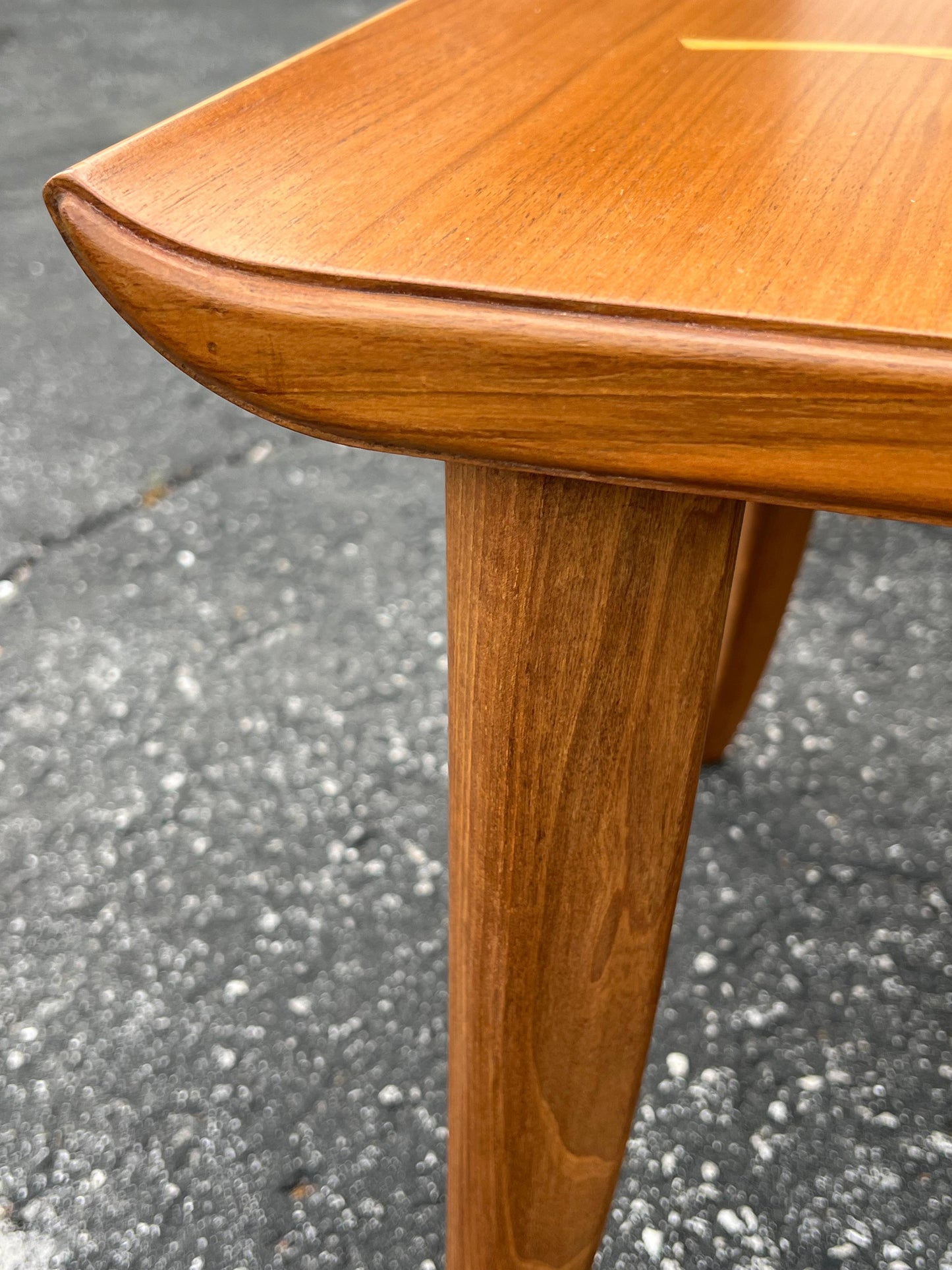 A Pair Of Unusual Italian Side Tables With Inlay Ca' 1940's