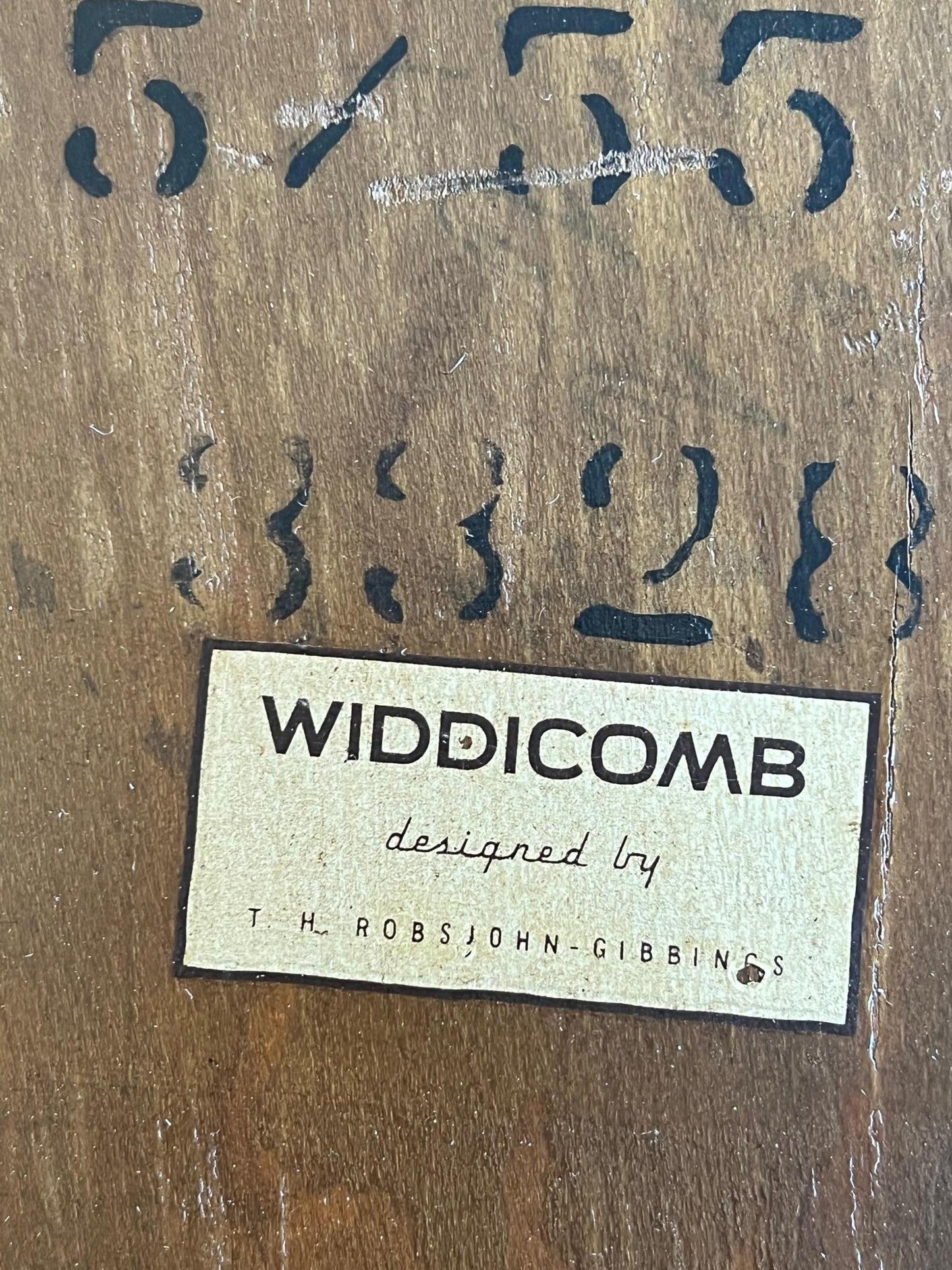 T.H. Robsjohn-Gibbings for Widdicomb Klismos Side Table