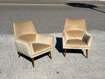 Pair of Paul McCobb "Squirm" Lounge Chairs