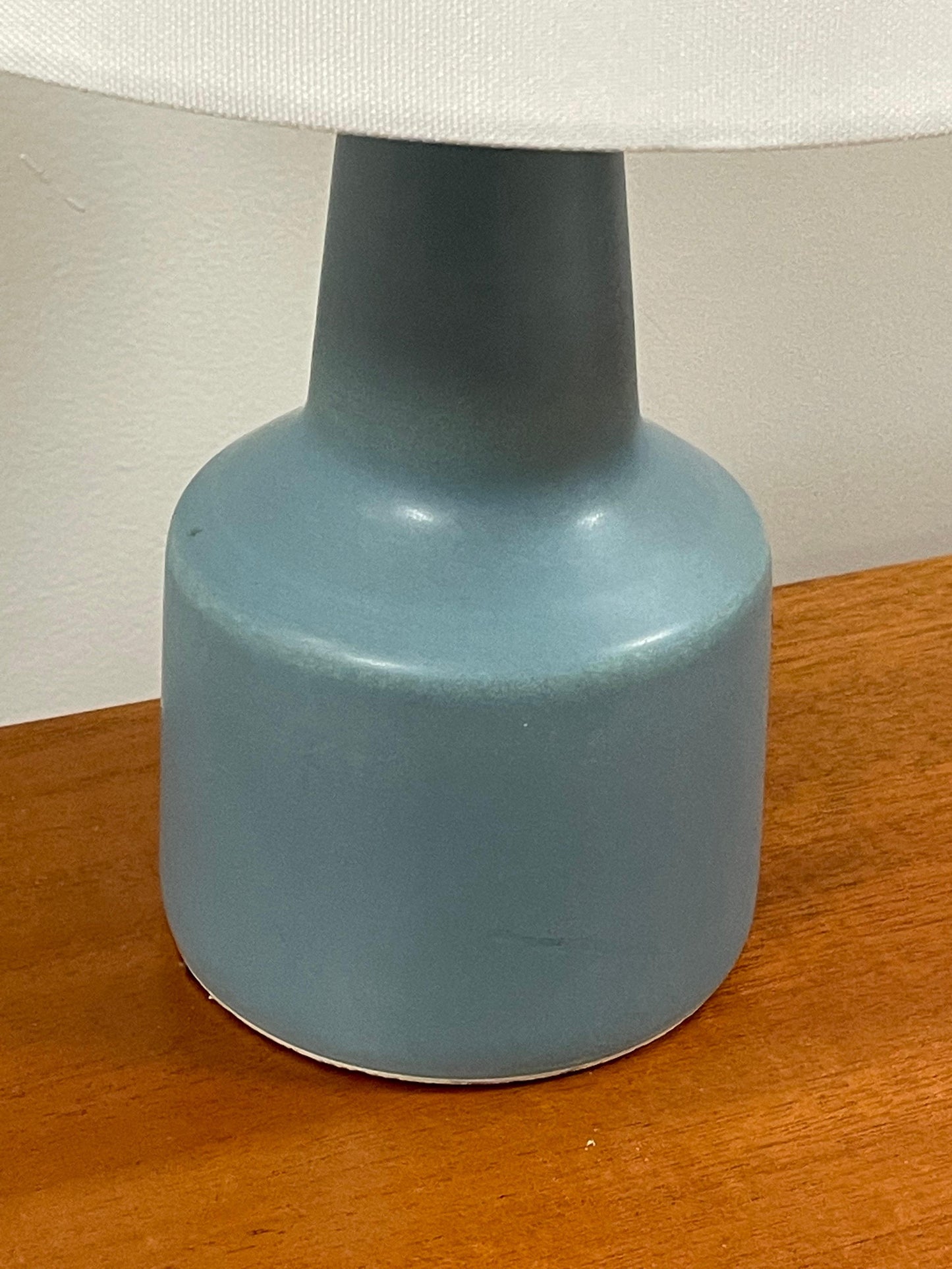 Lotte and Gunnar Bostlund Table Lamp in Robin’s Egg Blue Ceramic