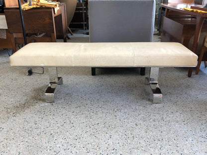 Heavy Stainless Steel Bench by Decca