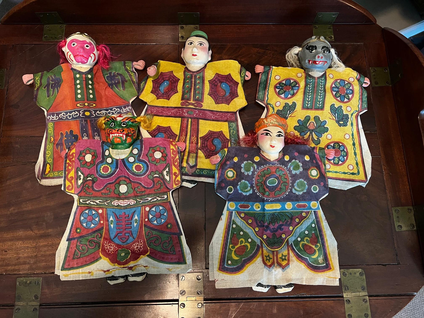 Group of Vintage Chinese Puppets