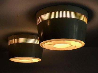 Set of Four Ceiling Lights by Itsu, Finland, 1950s