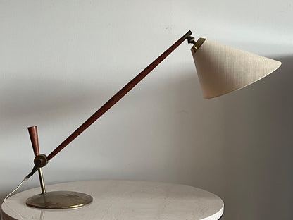 Thomas Valentiner For Poul Dinesen Danish Table Lamp 1950's