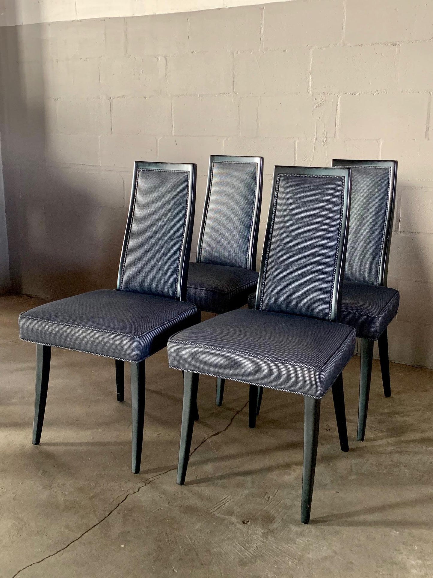 Set of Four Elegant Dining Chairs by Harvey Probber