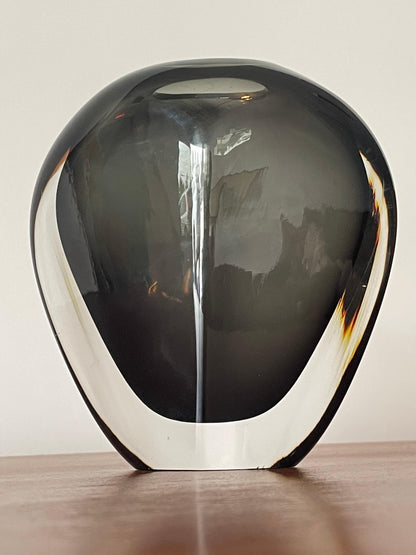 Nils Landberg for Orrefors "Sommerso" Glass Vase