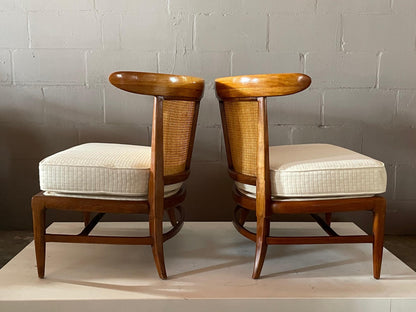 Pair of Tomlinson "Sophisticate" Slipper Chairs