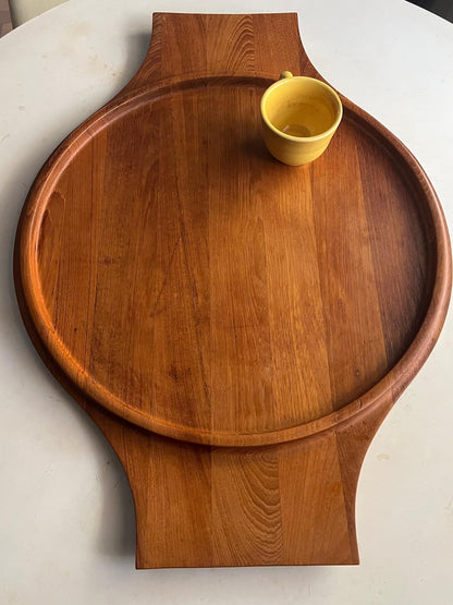 Extra Large Danish Modern Teak Handled Serving Tray by Jens Quistgaard for Dansk