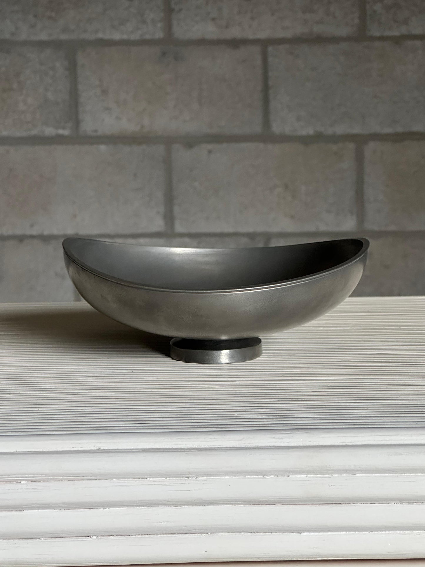 Edvin Oller for Gjutet Tenn / Schreuder & Olsson Large Pewter Bowl, Sweden