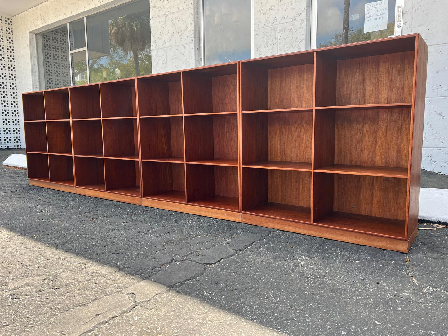 A Set of 4 Cabinets by Mogens Koch for Rud Rasmussen in Teak Danish Mid Century