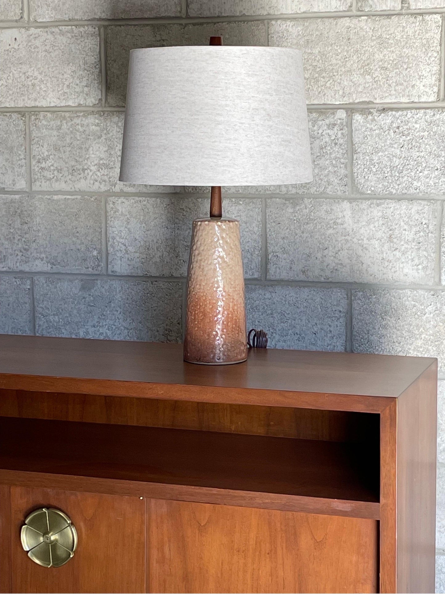 Unusual Martz Table Lamp by Jane and Gordon Martz for Marshall Studios, Ceramic