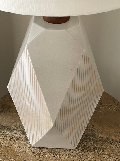 Rare Geometric Martz Table Lamp by Jane and Gordon Martz