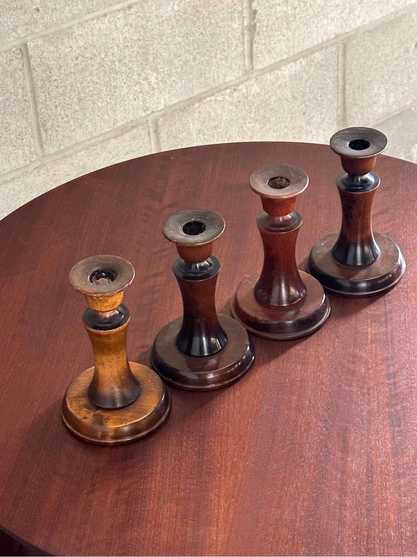 Carl Malmsten Candle Holders- Set of Four, Sweden, 1960s