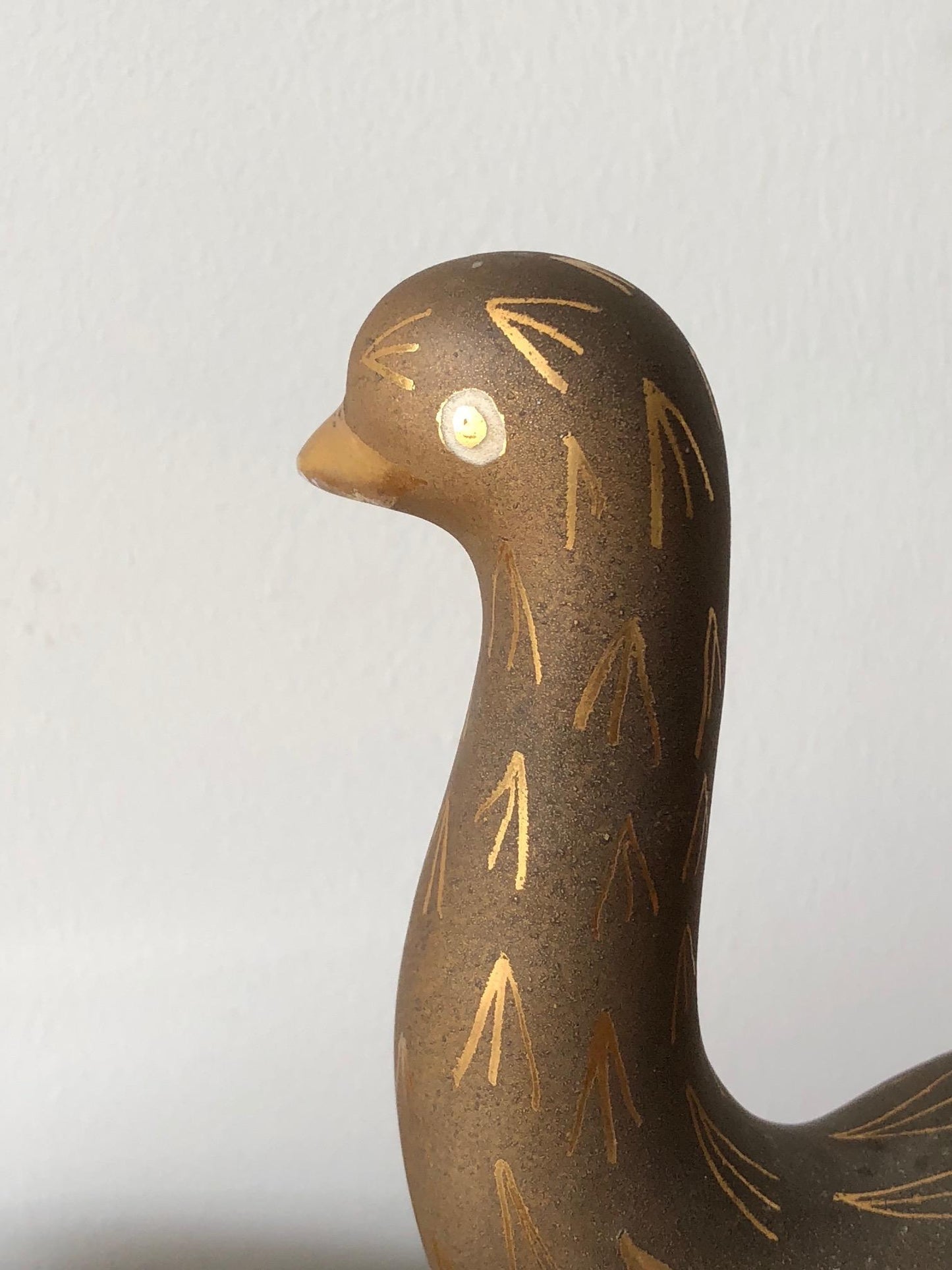 Pair of Stylized Ceramic Swans by Waylande Gregory, circa 1940s