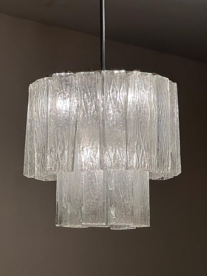 Italian Vintage 1970's Chandelier Murano Venini