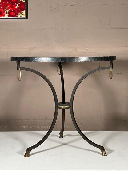 A Classic Wrought Iron Gueridon By Yale Burge ca' 1950's