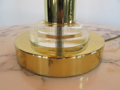 A Brass and Lucite Lamp By Frederick Cooper