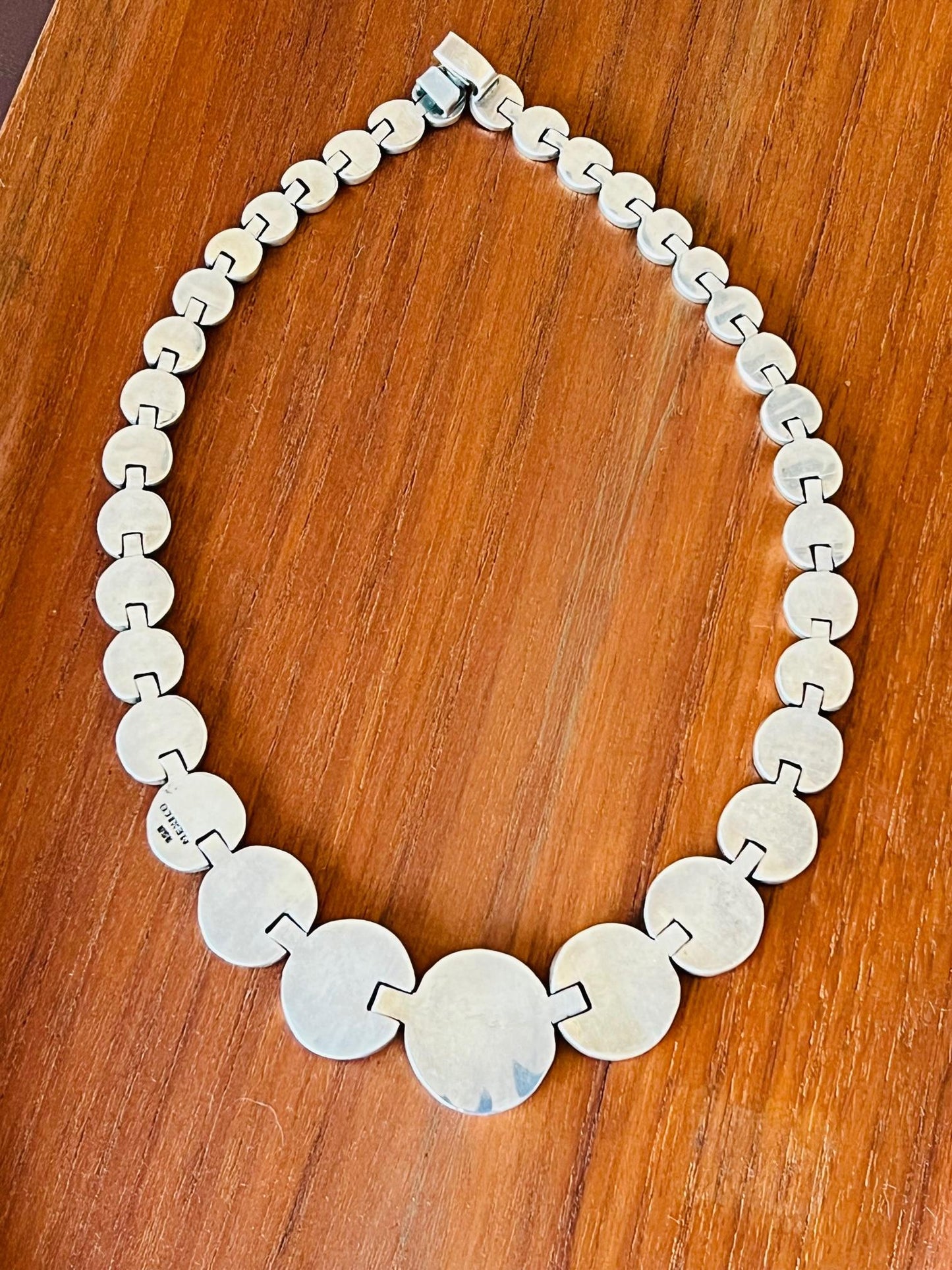 Modernist Sterling Necklace Mexico