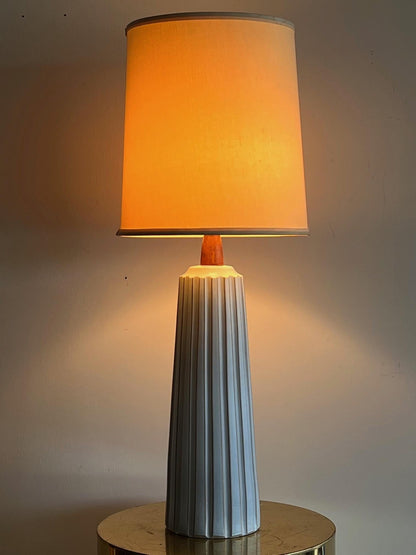 White Architectural Lamp by Gordon Martz Marshall Studios